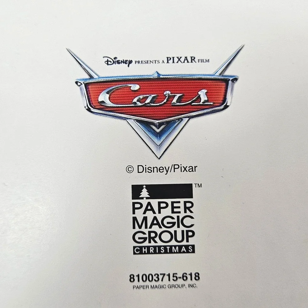 10 Vintage Disney Pixar Cars Lightning McQueen Merry Christmas Holiday Cards Set